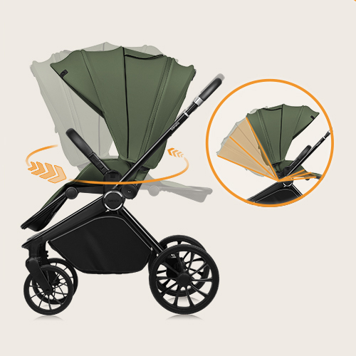 Lionelo Mika Plus Green Olive — Buggy